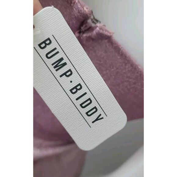 Bump Biddy Maternity Formal Dress Gown Womans Sz. S Fades Pink to Silver New - Picture 5 of 15